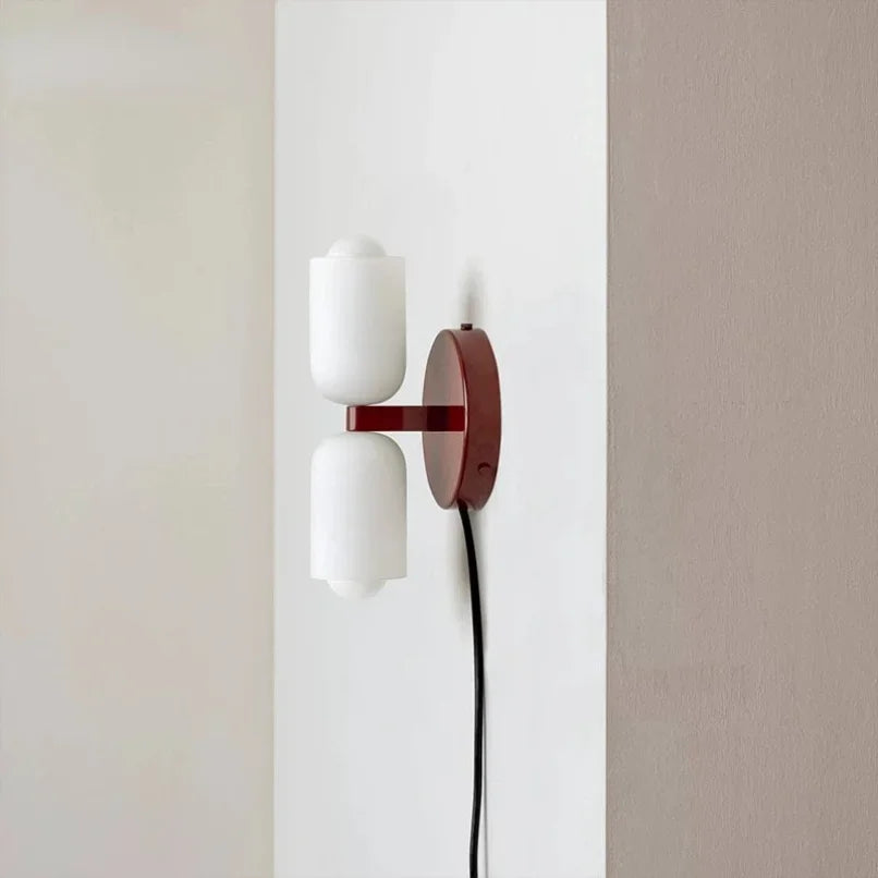 Modern Glass Wall Sconce LED Light for Bedroom Bathroom Bedside Hotel Decor