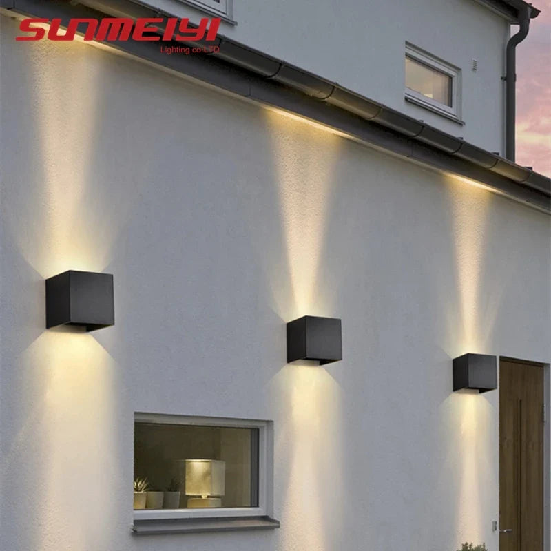 Outdoor Waterproof LED Wall Light – 12W IP65 Garden Lamp Sconce for Porch & Patio
