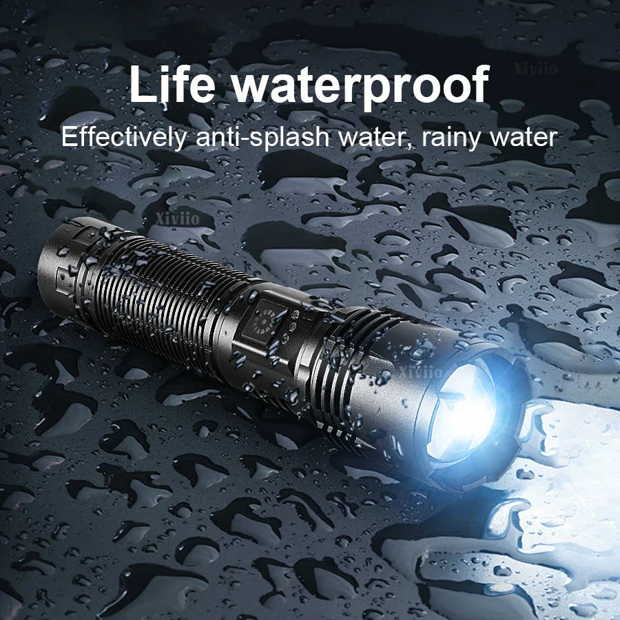 Ultra Bright Rechargeable LED Flashlight Tactical Torch Outdoor Camping
