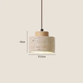 Japanese Wabi Sabi Stone Pendant Light – Modern Bedside Hanging Lamp for Bedroom