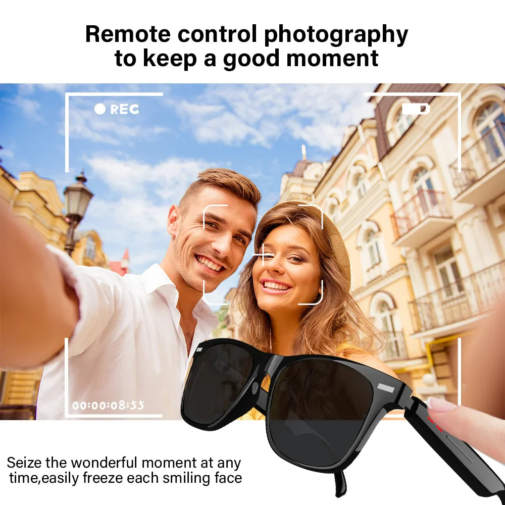 Bluetooth Smart Glasses Wireless Sunglasses Music Call TWS Audio Eyewear
