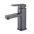 Black Chrome Bathroom Faucet Hot Cold Mixer Deck Mounted Vanity Sink Tap