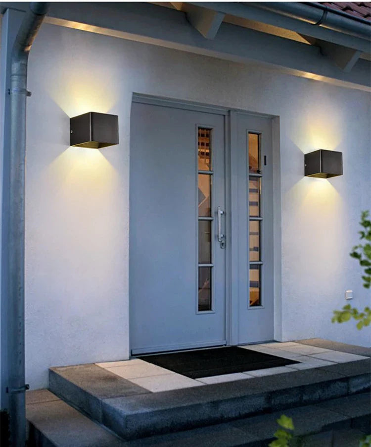 Outdoor Waterproof LED Wall Light – 12W IP65 Garden Lamp Sconce for Porch & Patio