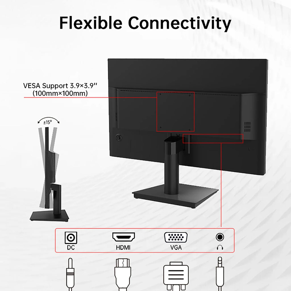 24" 1080P 100Hz FreeSync Gaming Monitor, HDMI, VGA, HDR10, Office Display