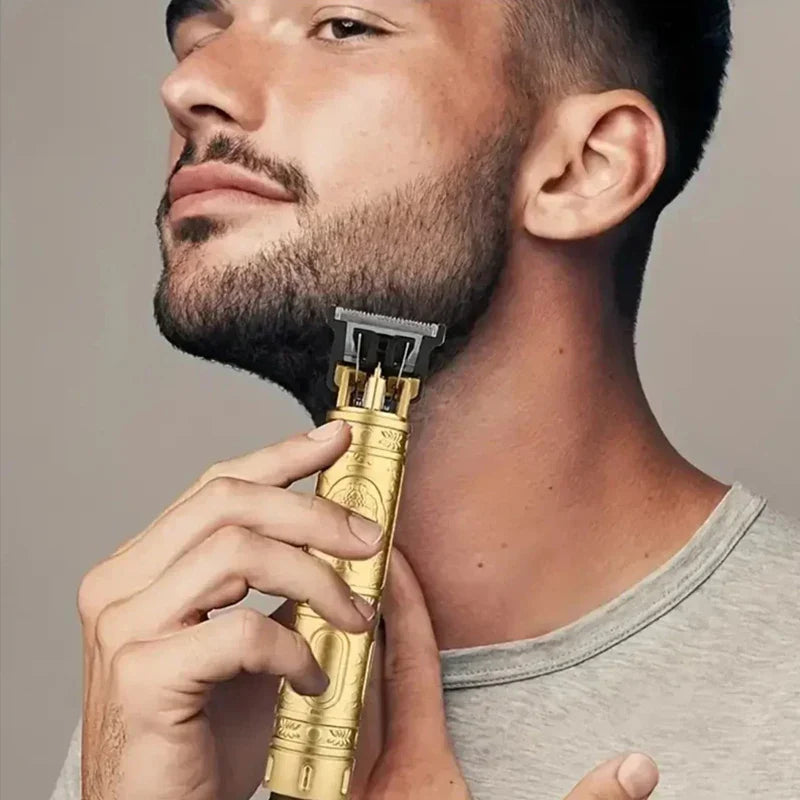 Professional Hair Clipper Beard Trimmer USB Rechargeable Barber Shaver