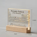 Acrylic Periodic Table Figurine – Mendeleev Science Desk Ornament Room Decor