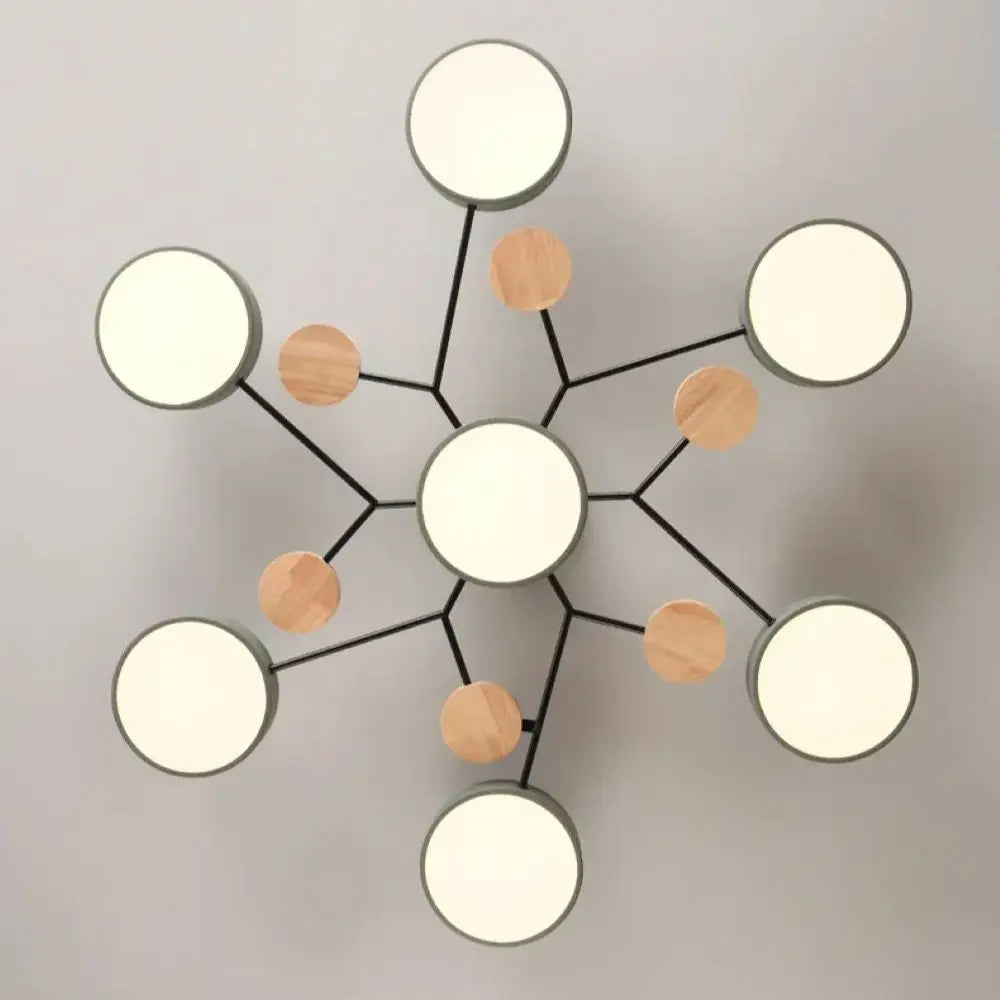 IRALAN LED Ceiling Chandelier 3-Color Pendant Light for Bedroom Living Room Hotel