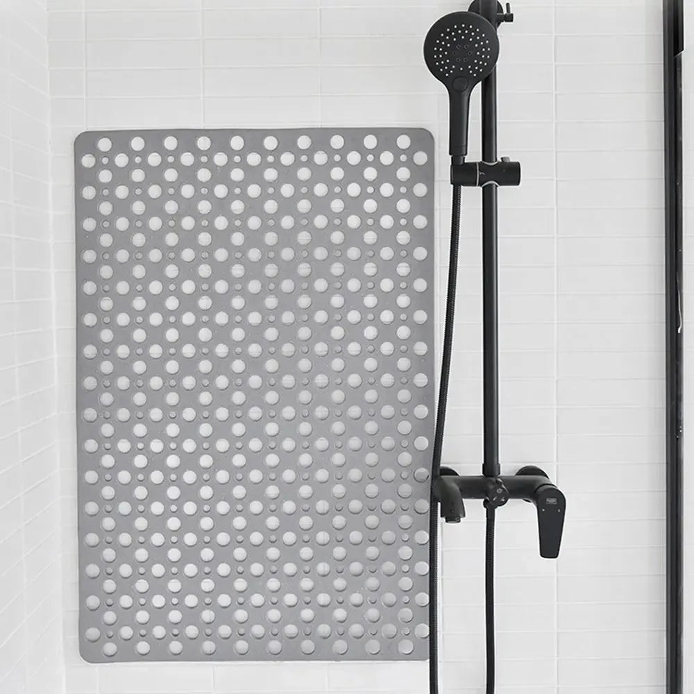 Non Slip Bath Mat with Drain Holes Suction Cups Easy Clean Bathtub Mat
