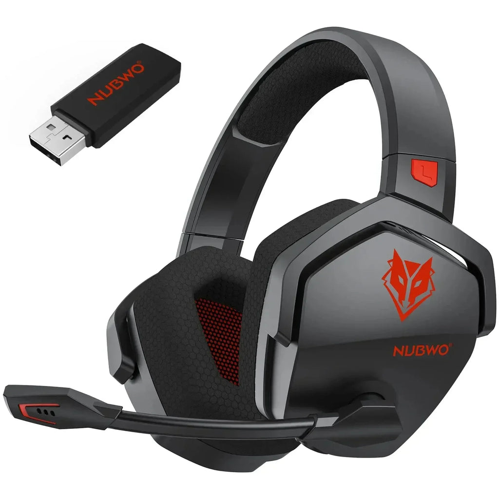 NUBWO G06 Wireless Gaming Headset Bluetooth 5.3 PS5 PC Noise Cancelling