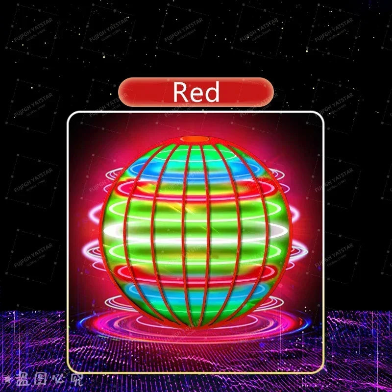 Flying LED Ball Toy for Kids – Hand Controlled 360° Rotating Cosmic Globe