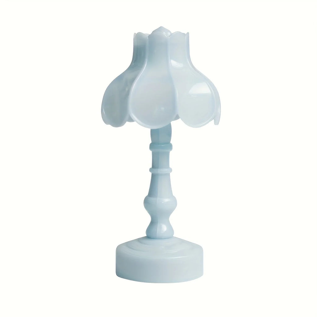 Pagoda Flower LED Table Lamp Battery Desk Night Light Modern Bedroom Decor