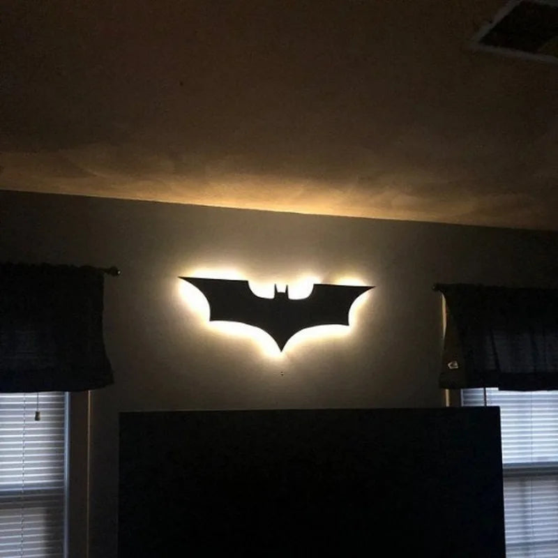 ZK50 Color Changing LED Night Light Bat Wing Wall Lamp Remote Bedside Ambient Light