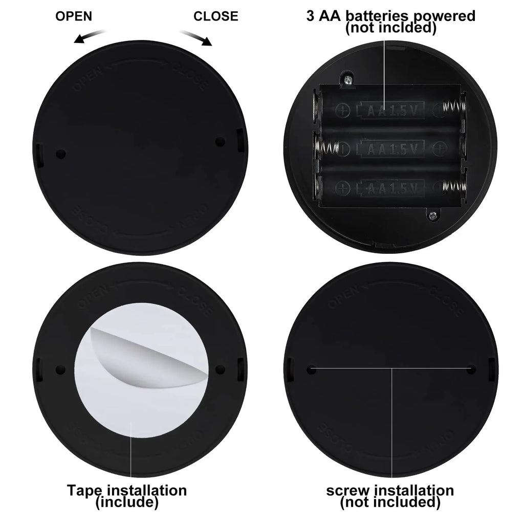 Dimmable LED Wall Sconce Remote Control 360° Rotating Bedroom Hallway Light
