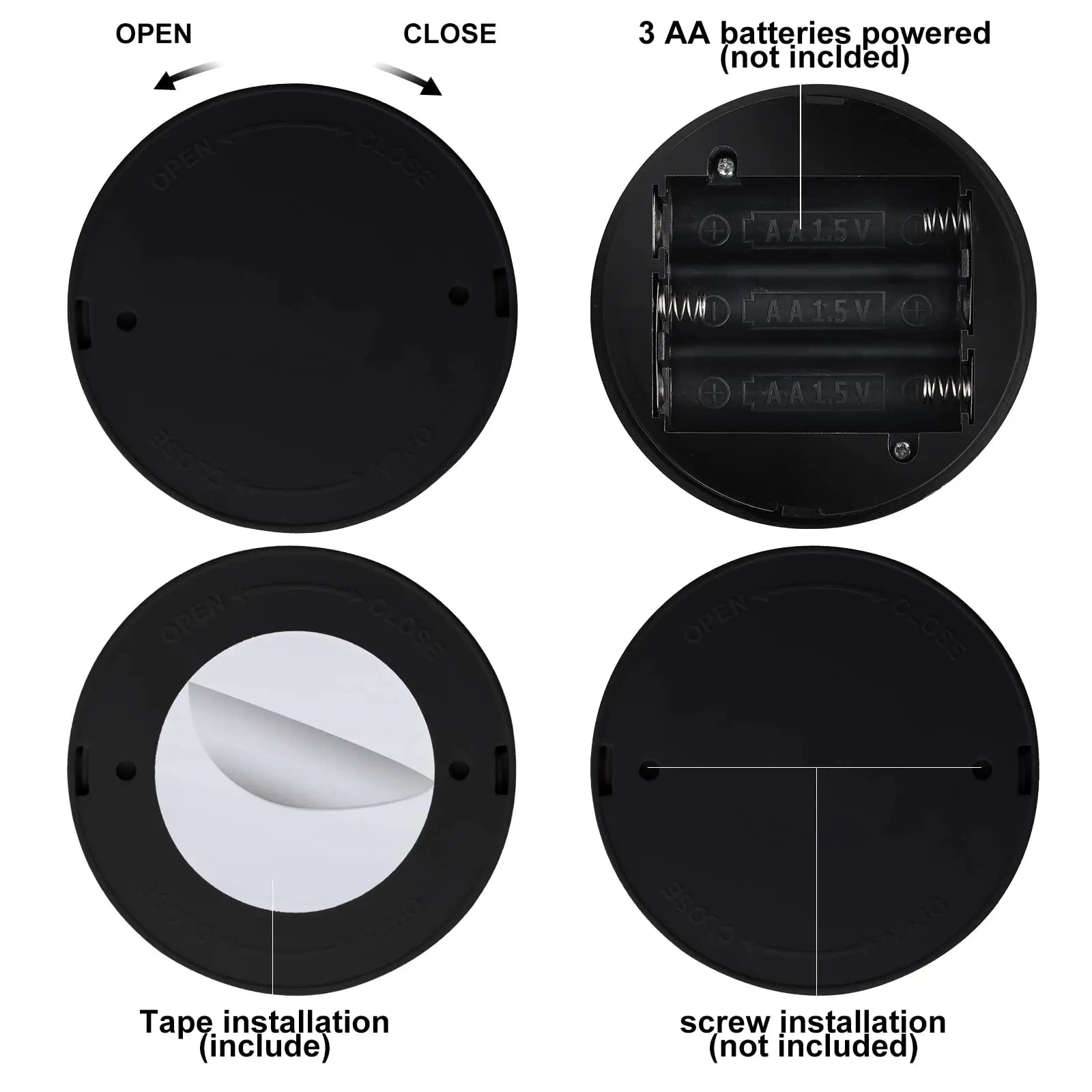 Dimmable LED Wall Sconce Remote Control 360° Rotating Bedroom Hallway Light