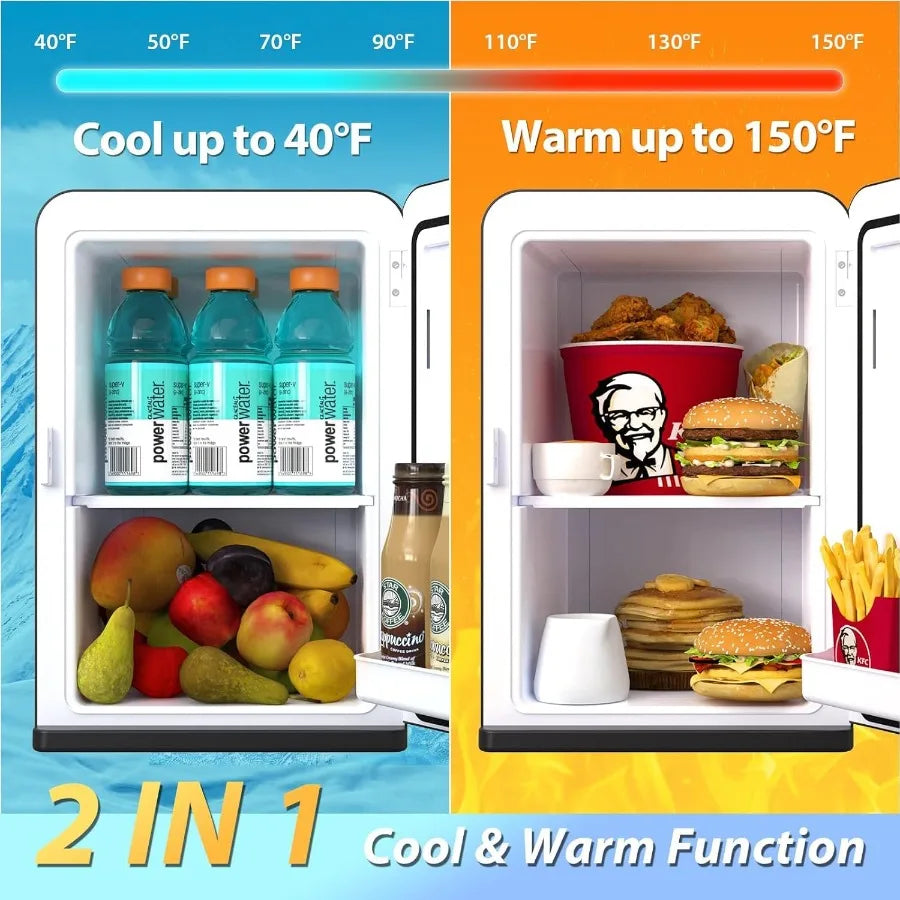 15L Portable Mini Fridge Thermoelectric Cooler Warmer for Bedroom Office Car Use
