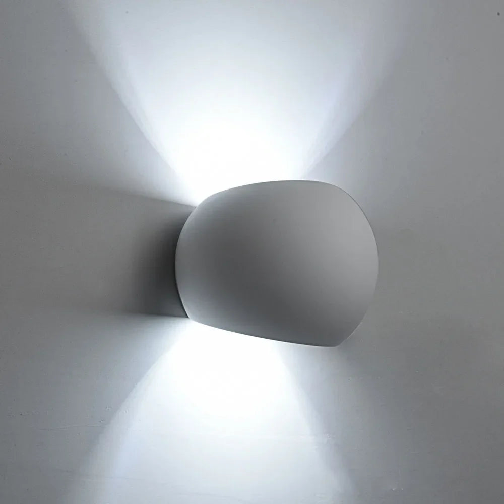 Modern LED Wall Sconce G9 Gypsum Indoor Bedroom Living Room Bedside Light