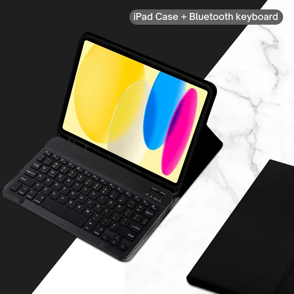 Detachable Bluetooth Keyboard Case for 10.9 Tablet Wireless Protective Cover