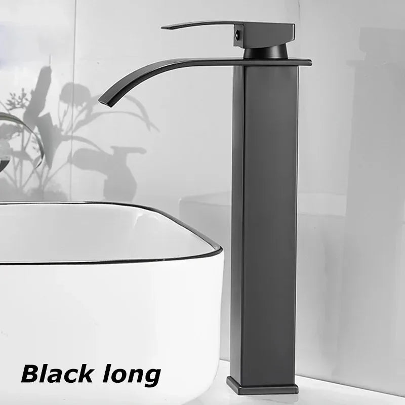 Dragon Head Waterfall Faucet Bathroom Kitchen Sink Hot Cold Single Handle Tap