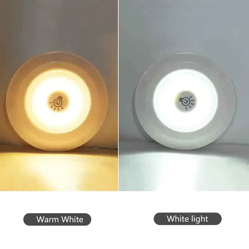 Dimmable LED Under Cabinet Light Remote Battery Operated Closet Night Lamp