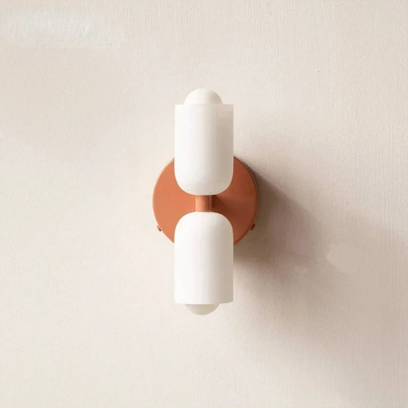 Modern Glass Wall Sconce LED Light for Bedroom Bathroom Bedside Hotel Decor