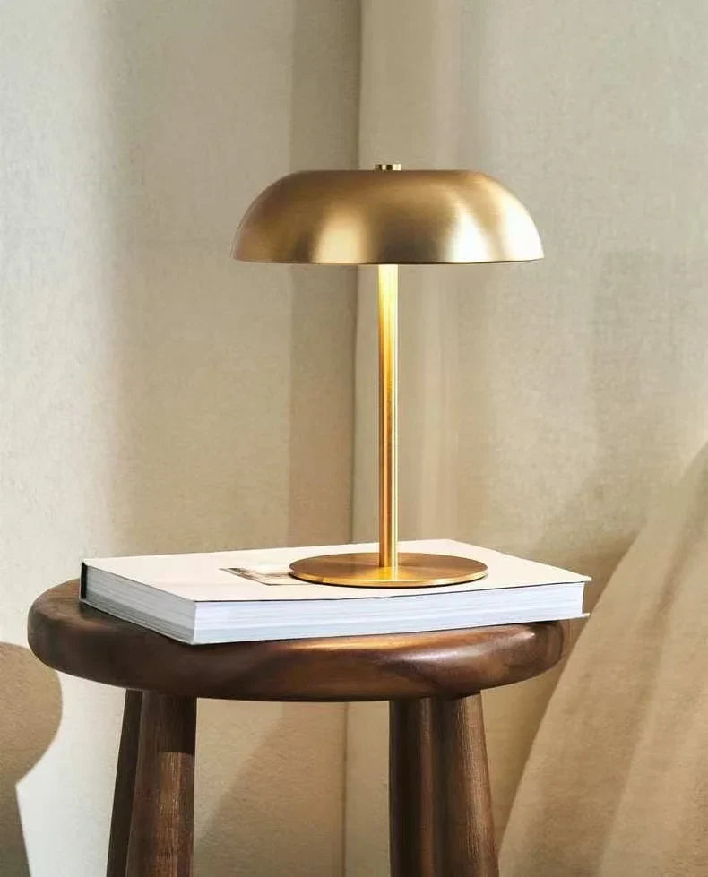 Cute Mushroom Table Lamp Touch Dimmable Rechargeable LED Bedside Night Light