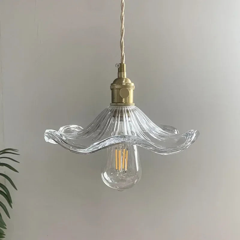 Moktan Sabai Nordic LED Pendant Light – Colorful Glass Copper Hanging Lamp