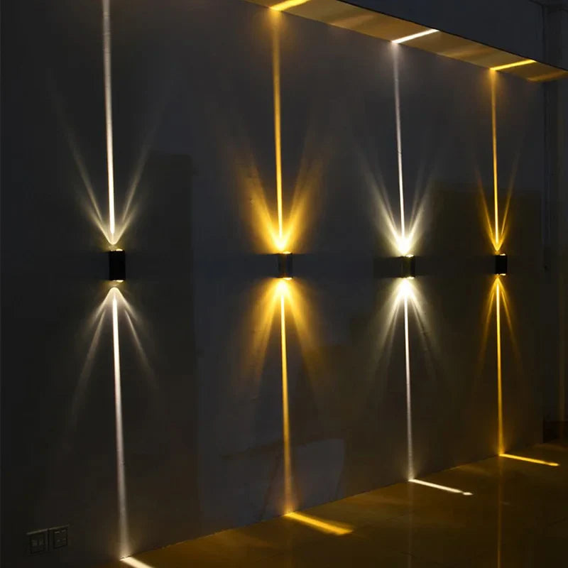 Outdoor Waterproof Wall Light – 6W Silver Aluminum Up Down LED Sconce IP65 Porch