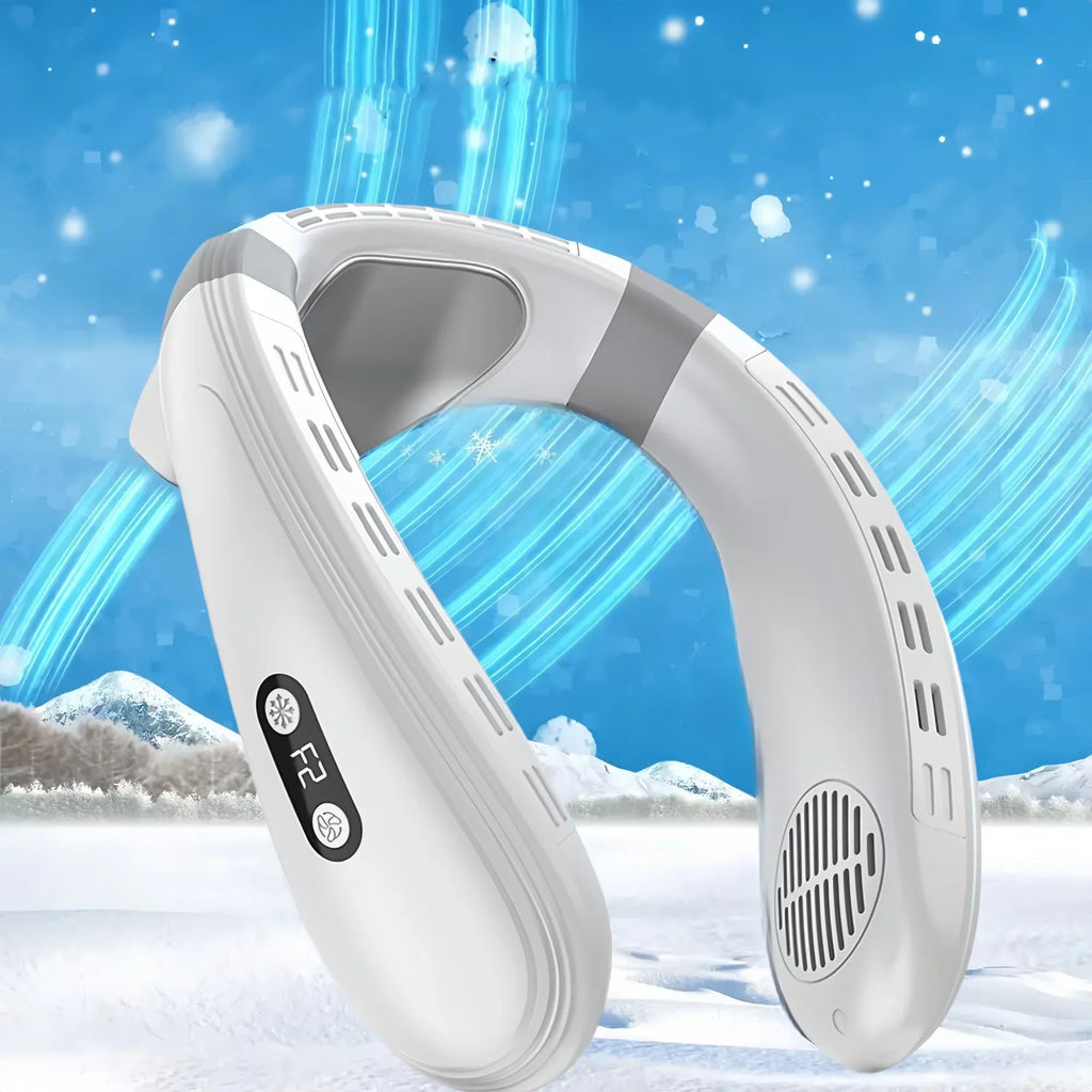 Refrigeration Neck Fan Semiconductor Cooling 5200mAh 3-Speed