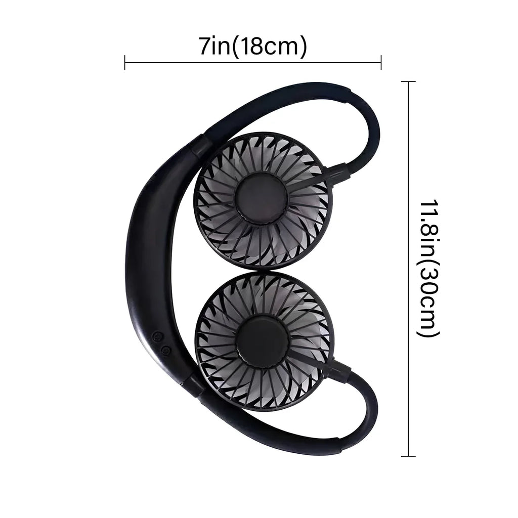 Portable Mini Fan ZY-A1 3-Speed 1200mAh Type-C Rechargeable