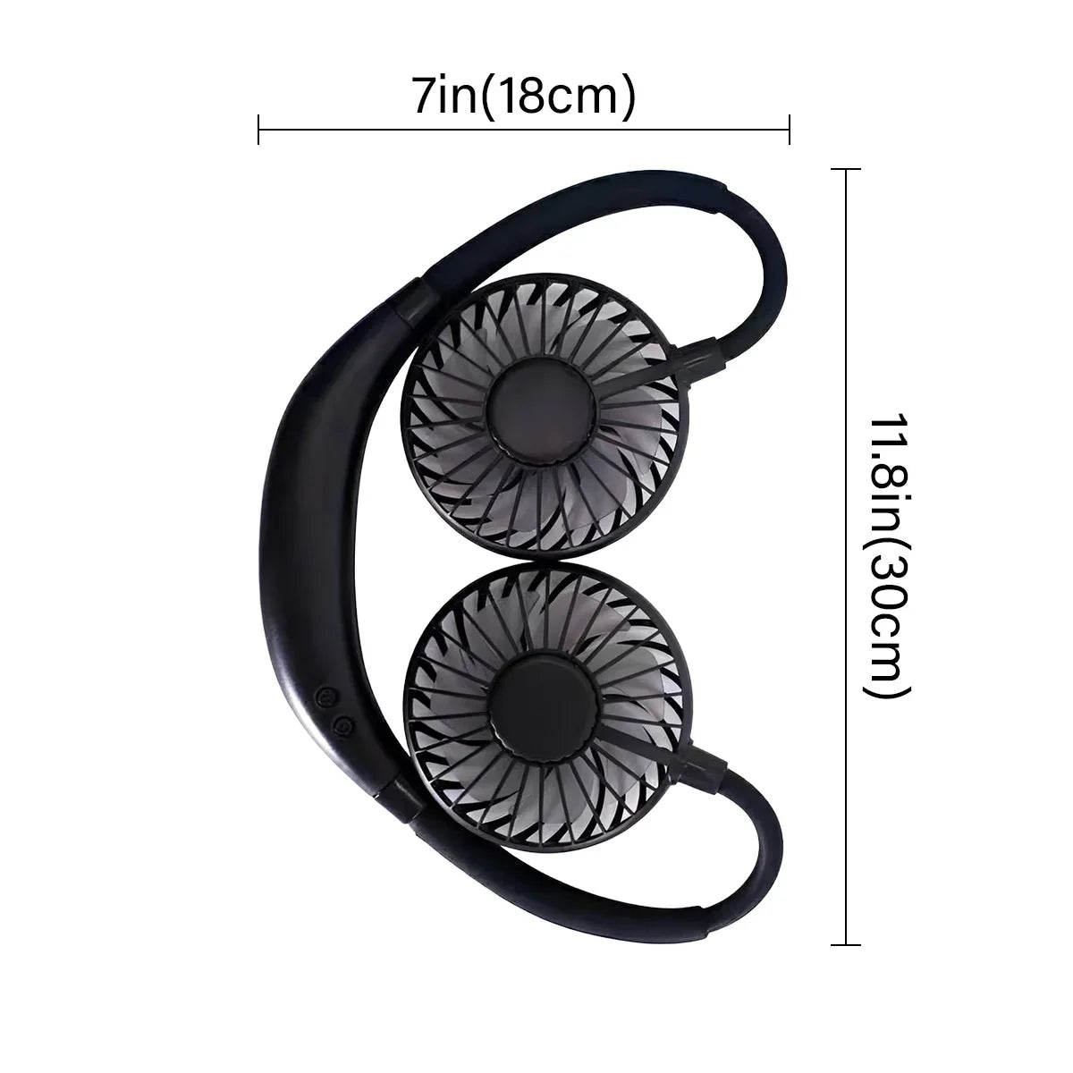 Portable Mini Fan ZY-A1 3-Speed 1200mAh Type-C Rechargeable