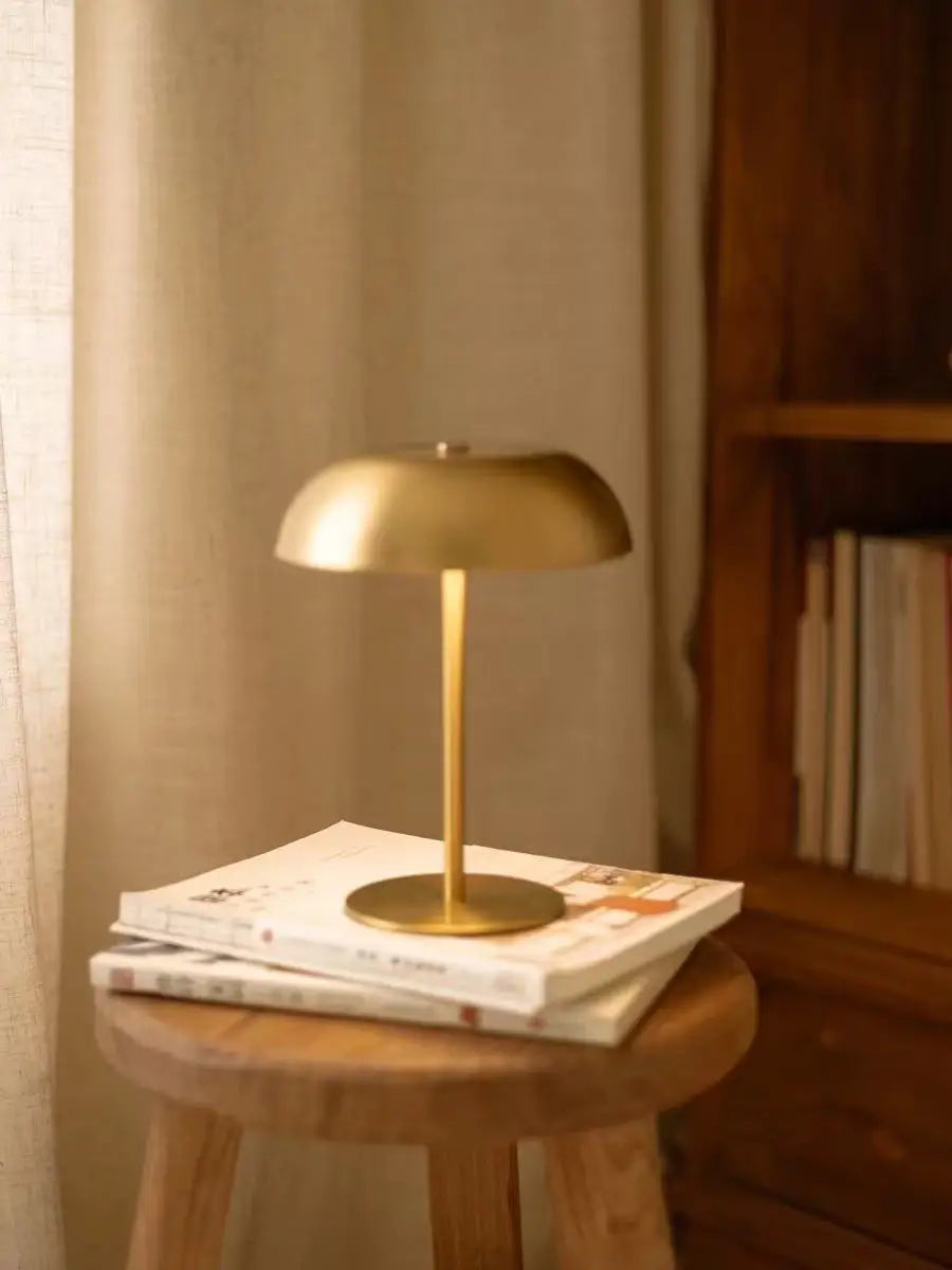 Cute Mushroom Table Lamp Touch Dimmable Rechargeable LED Bedside Night Light