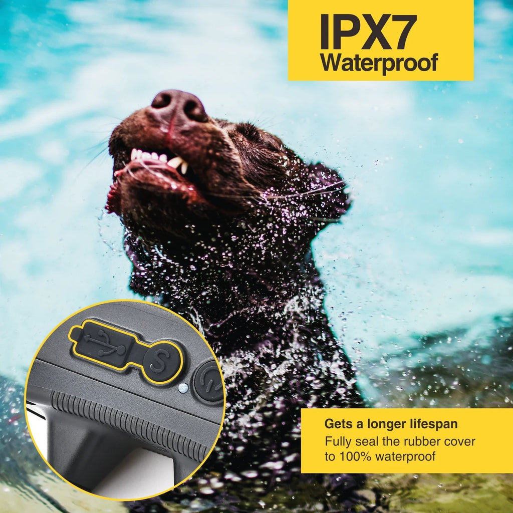 Dog Training Collar 800M Remote Waterproof Rechargeable No Bark Control Collar 2in1