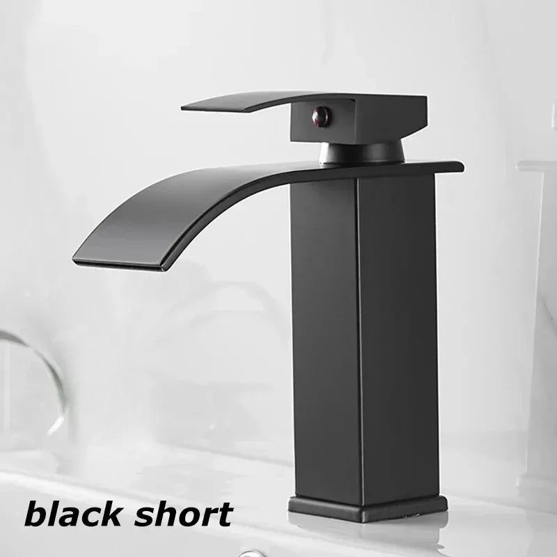 Dragon Head Waterfall Faucet Bathroom Kitchen Sink Hot Cold Single Handle Tap