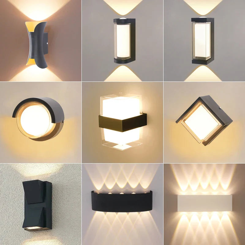 LED Outdoor Waterproof Wall Light – Porch Yard Walkway Lamp for Indoor & Garden