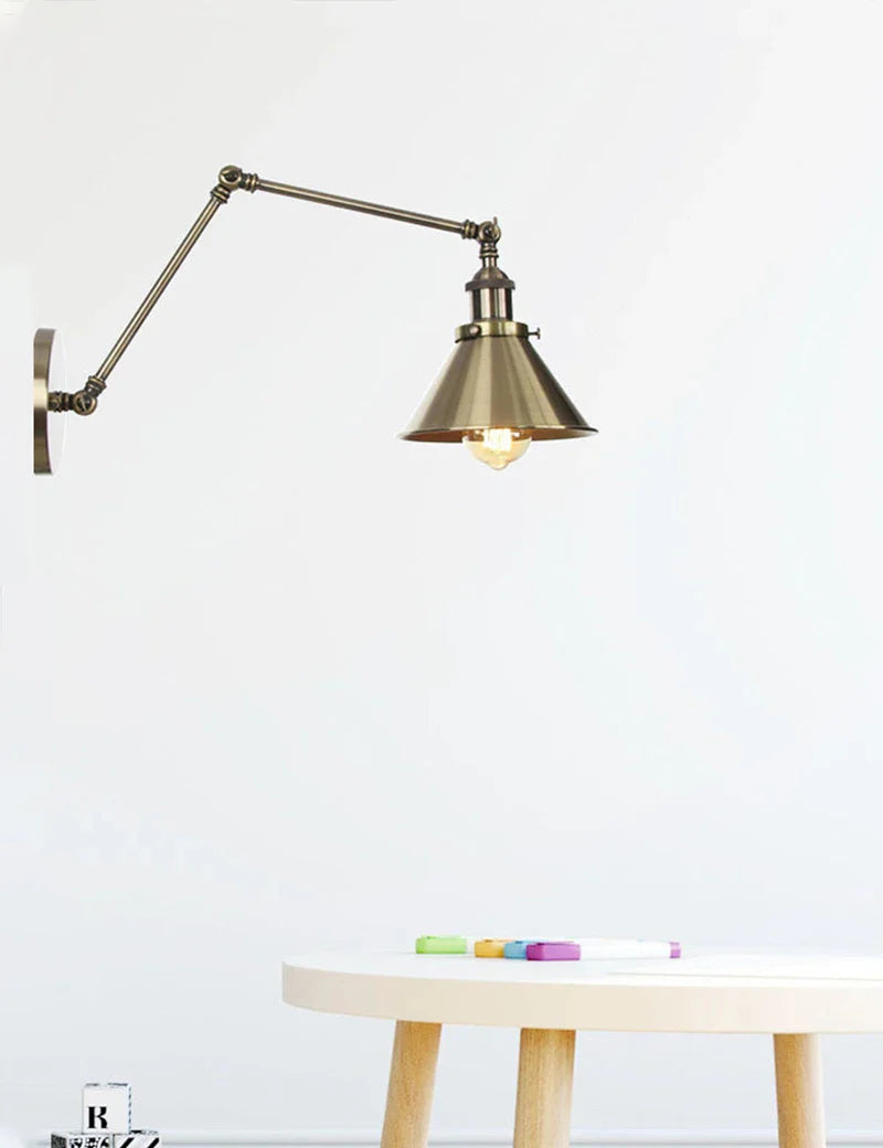 Modern Adjustable Wall Sconce Long Arm Reading Light Bedroom Living Room