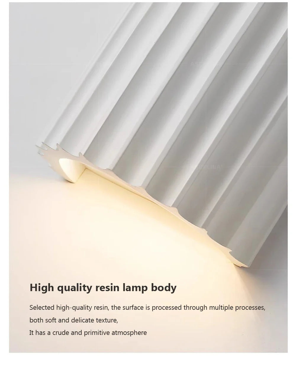 LED Resin Wall Lamp – G9 Decorative Light for Bedroom, Hallway & Living Room