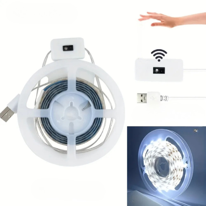 USB Gesture Sensor LED Strip Light Dimmable 1M TV Backlight Kitchen Lighting