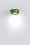 Bauhaus Dome Ceiling Light Cream Flush Mount Lamp for Hallway Balcony Entryway