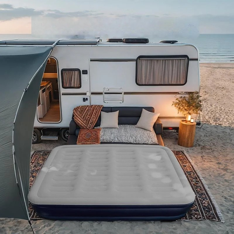 Automatic Inflatable Camping Mattress with Built-In Pump – Thickened PVC Sleep Pad