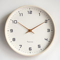 Scandinavian Wooden Wall Clock Minimalist Quartz Silent 25cm 30cm