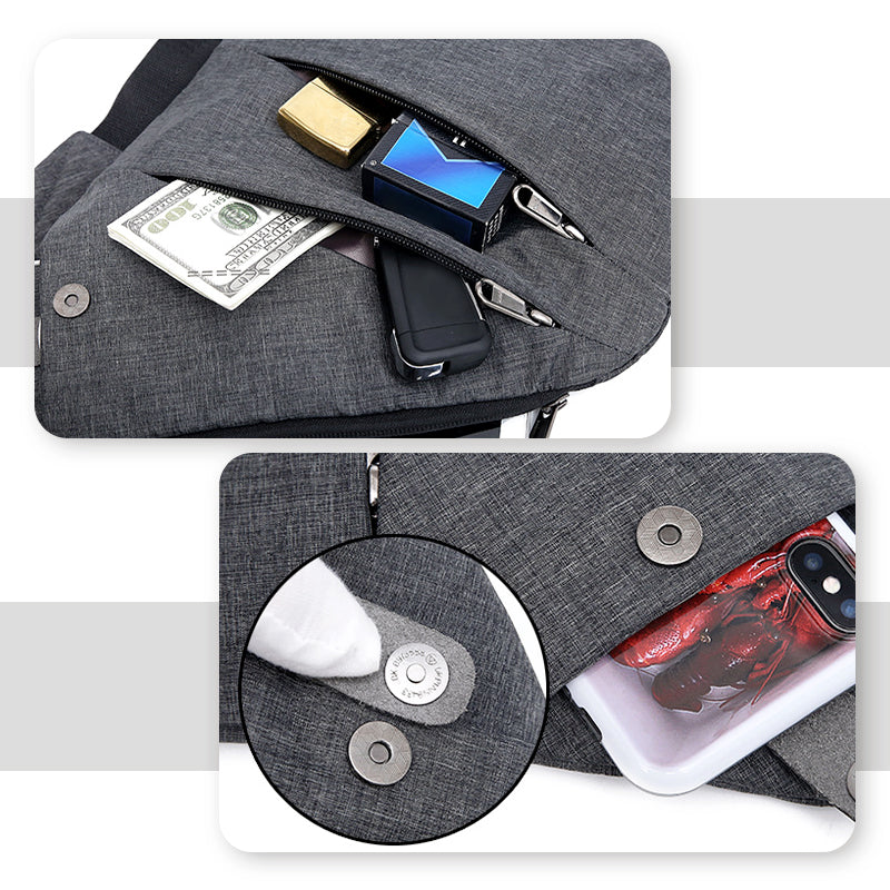Anti-Theft Crossbody Travel Bag Waterproof Lightweight Sling Bag for Men & Women