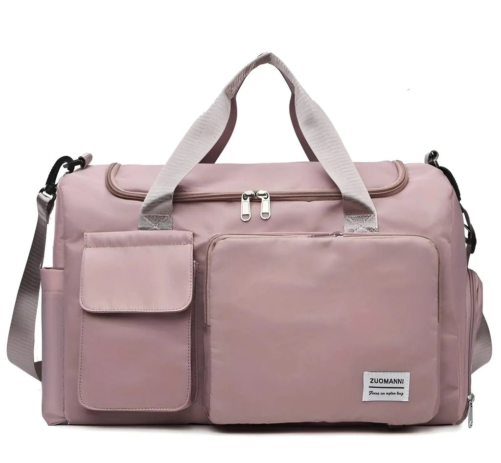 Waterproof Travel Duffel Bag with Shoe Compartment Unisex Gym Weekender