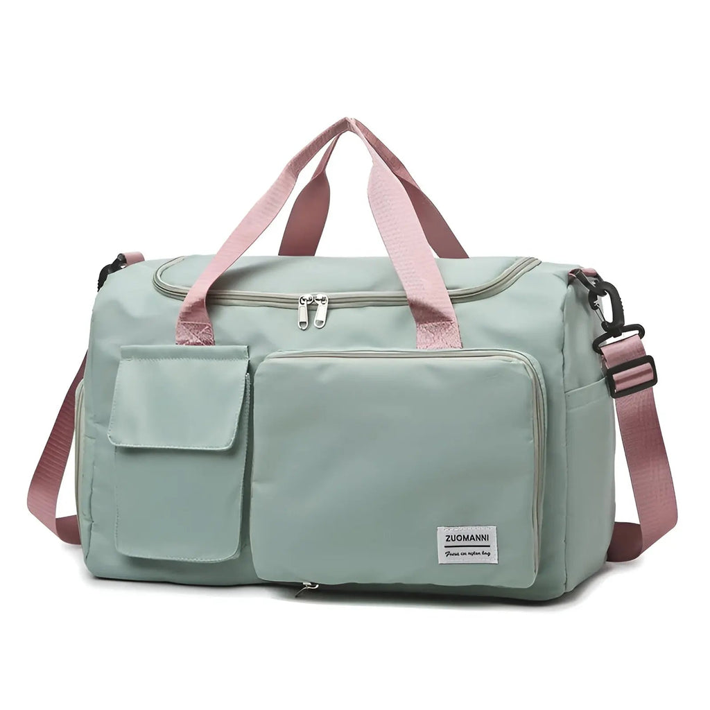 Waterproof Travel Duffel Bag with Shoe Compartment Unisex Gym Weekender