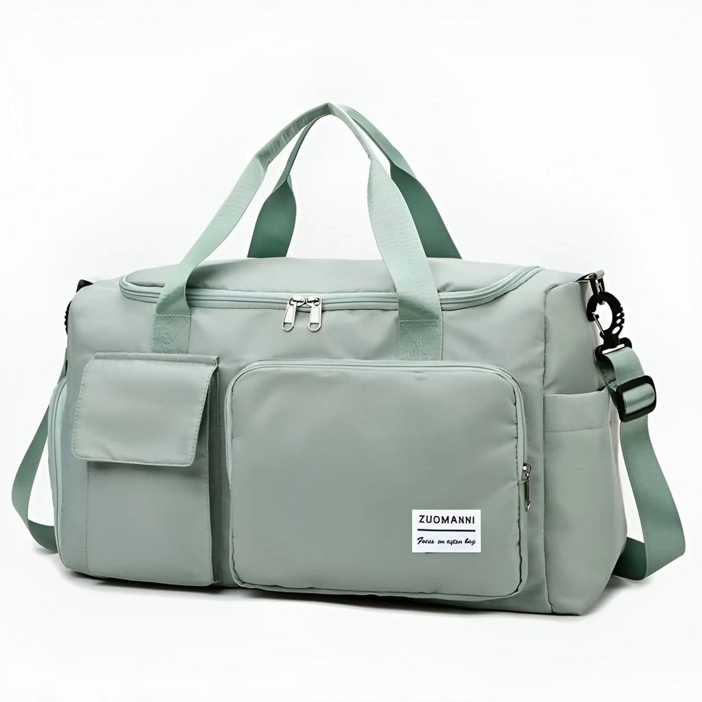 Waterproof Travel Duffel Bag with Shoe Compartment Unisex Gym Weekender