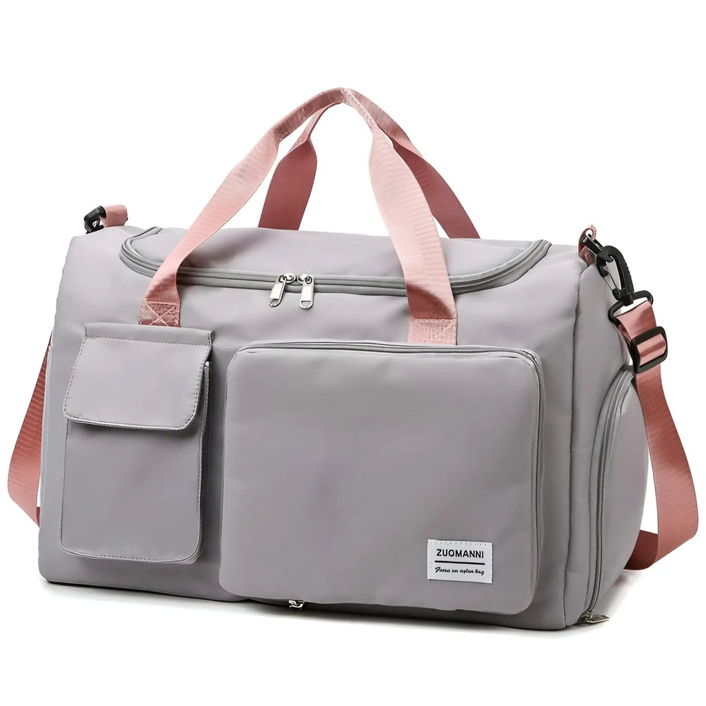 Waterproof Travel Duffel Bag with Shoe Compartment Unisex Gym Weekender