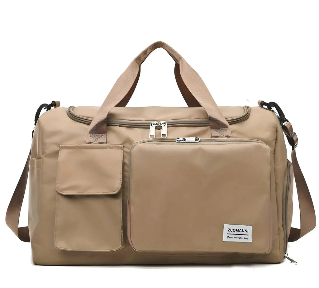 Waterproof Travel Duffel Bag with Shoe Compartment Unisex Gym Weekender