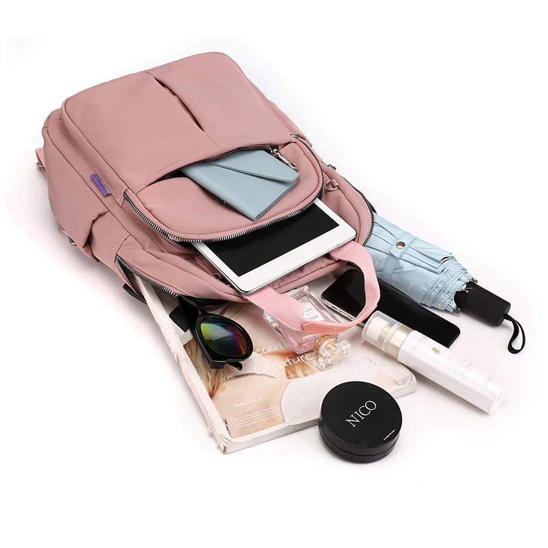 USB Charging Anti-Theft Backpack Water Resistant Laptop Travel Bag 36cm