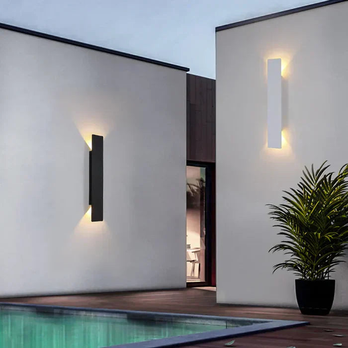Modern Outdoor Wall Light IP65 Aluminum Up Down LED Sconce 2W 6W 18W